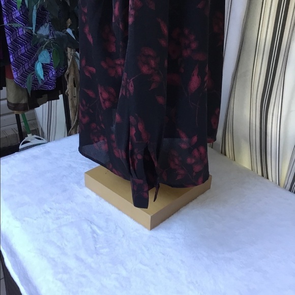 RENA  Rowan for Saville black red blouse size 16 - Picture 4 of 7